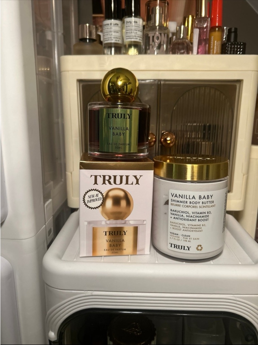 TRULY Vanilla Baby Eau de Parfum & Shimmer Body Butter - set